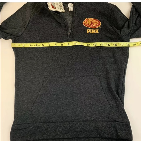 NEW PINK Victorias Secret Pullover Half Zip XS - Picture 5 of 6